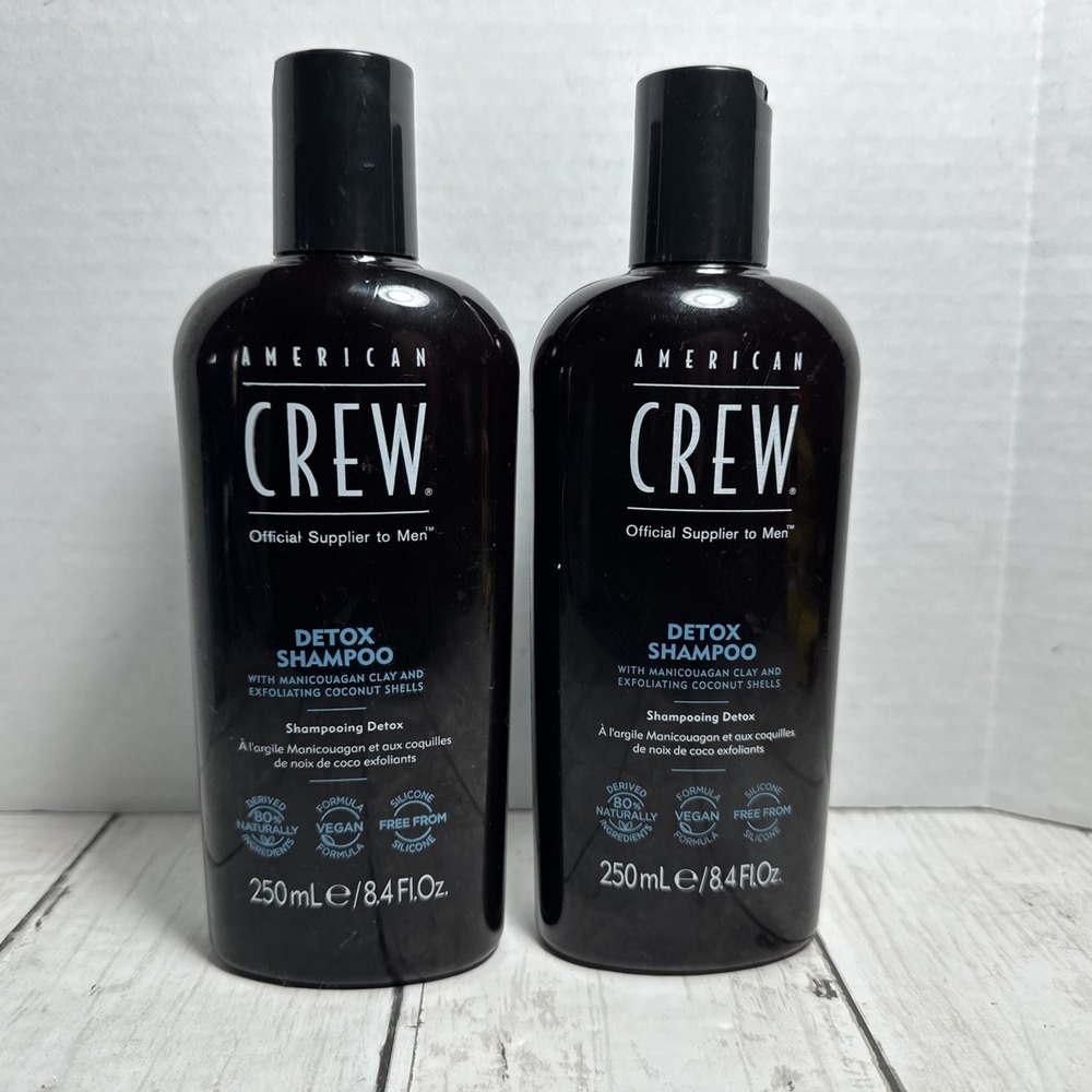 American Crew Detox Shampoo 8.4 oz 2 Bottles